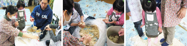 味噌づくり教室の様子